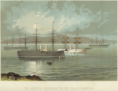 Het Britse squadron in de Zee van Marmara door English School