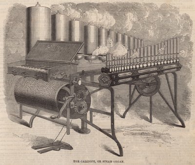 De Calliope, een stoomorgel uitgevonden door Arthur S Denny in Amerika door English School