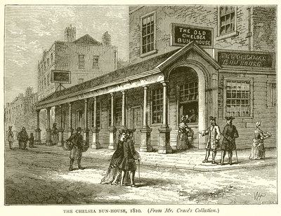 De Chelsea Bun-House, 1810 door English School