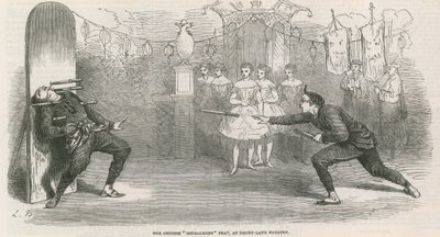 De Chinese spietsstunt in het Drury Lane Theatre door English School