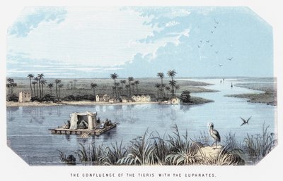 De samenvloeiing van de Tigris met de Eufraat door English School