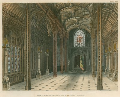 De kas, Carlton House, Londen door English School