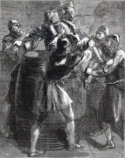 De dood van Clarence (gravure) door English School