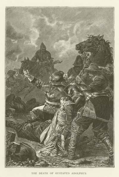De dood van Gustavus Adolphus door English School