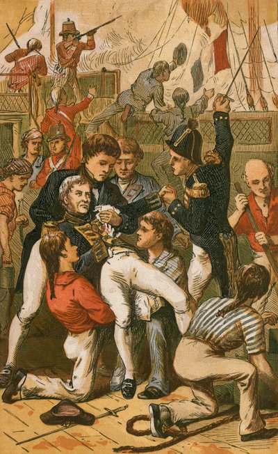 De dood van Lord Nelson door English School
