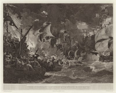 De nederlaag van de Spaanse Armada door English School
