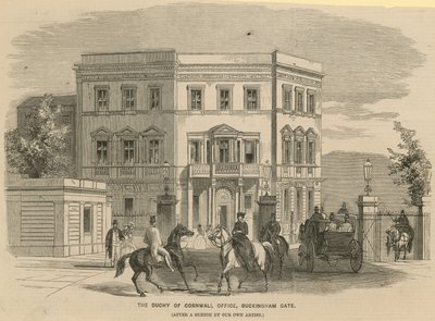 Het Hertogdom Cornwall Kantoor, Buckingham Gate, Londen door English School