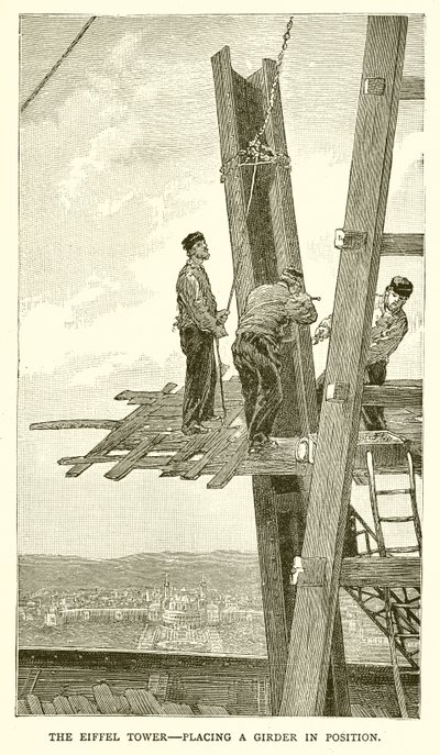 De Eiffeltoren - Een ligger op zijn plaats zetten door English School