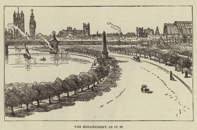 De Embankment zoals het is door English School