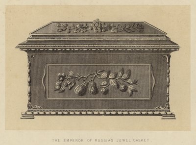 Het juwelenkistje van de keizer van Rusland (litho) door English School