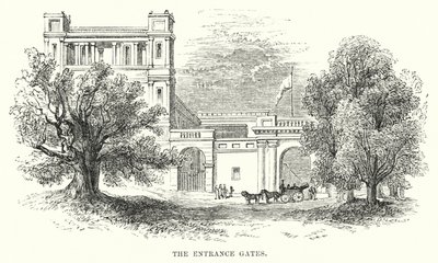 De Ingangspoorten (gravure) door English School