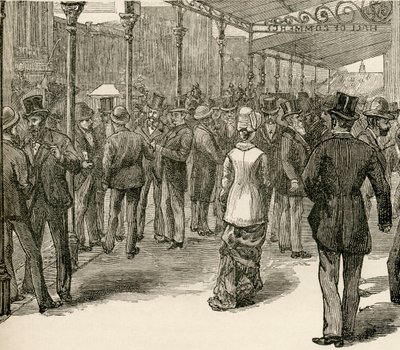 De Beurs in de Handelszaal, Collins Street, Melbourne, uit 