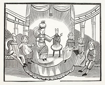 De Beroemde Geschiedenis van Klein Duimpje, illustratie uit Chap-books van de Achttiende Eeuw door John Ashton, uitgegeven 1882 door English School