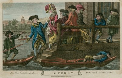 De Veerboot, rivier de Theems, Londen door English School