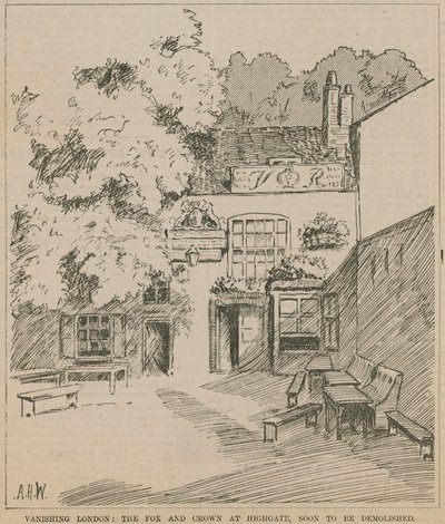 The Fox and Crown, Highgate, Londen door English School