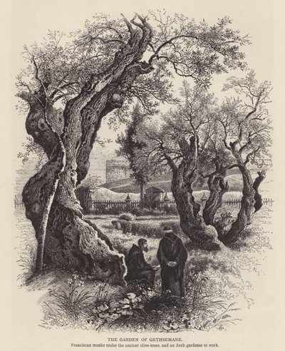 De Tuin van Getsemane (gravure) door English School