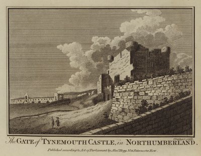 De Poort van Tynemouth Kasteel, in Northumberland door English School