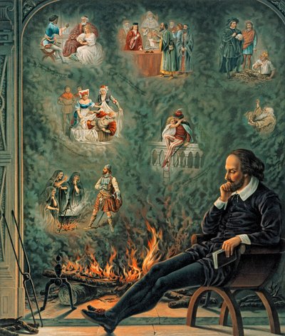 De genialiteit van Shakespeare, gepubliceerd in 1888 door English School