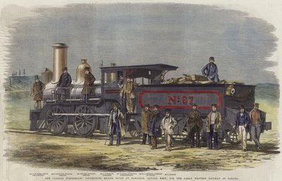 De George Stephenson Locomotief Gebouwd in Hamilton door English School