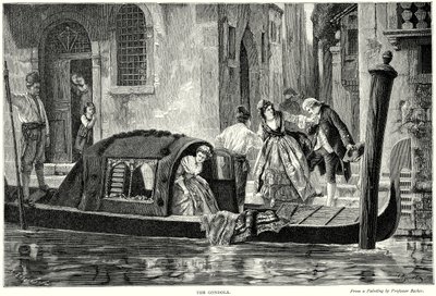 De gondel (gravure) door English School