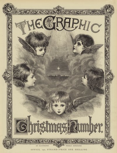 Het grafische kerstnummer (gravure) door English School