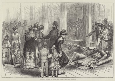De Grote Ramp op de Theems, Scène in de Woolwich Scheepswerf door English School