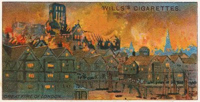 De Grote Brand van Londen, 1666 door English School
