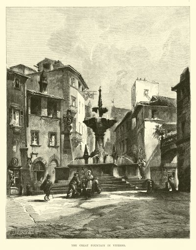 De Grote Fontein in Viterbo door English School