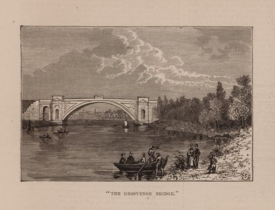 "De Grosvenorbrug" (gravure) door English School