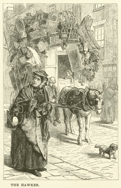 De havik (gravure) door English School