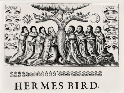 De Hermesvogel, uit Theatrum Chemicum, 1652 door English School