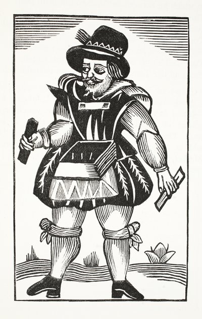 De Geschiedenis van Tom Long de Vervoerder, illustratie uit Chap-books van de Achttiende Eeuw door John Ashton, uitgegeven 1882 door English School