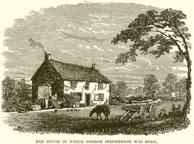 Het Huis waar George Stephenson Geboren werd door English School