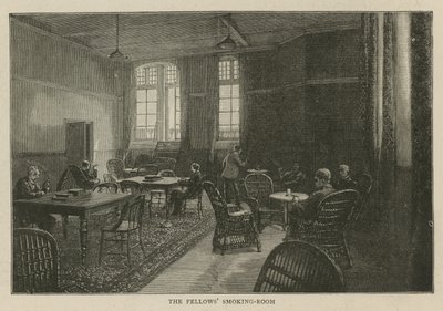 Het Imperial Institute: De rookkamer van de Fellows door English School