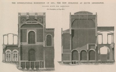 De Internationale Tentoonstelling van 1871: De Nieuwe Gebouwen in South Kensington door English School