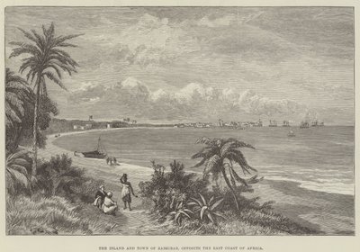 Het Eiland en de Stad Zanzibar, tegenover de Oostkust van Afrika door English School