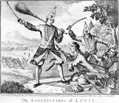 De klaagzangen van Louis, 1757 door English School