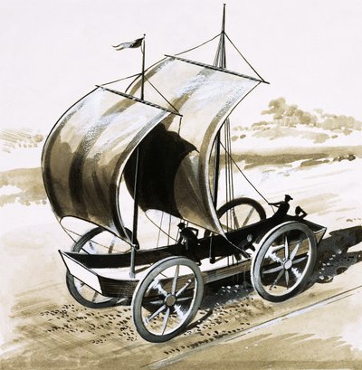 Het Land Schip, uitgevonden door Dr. Wilkins, Bisschop van Chester door English School