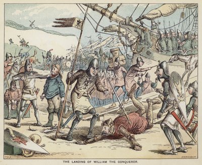 De landing van Willem de Veroveraar door English School