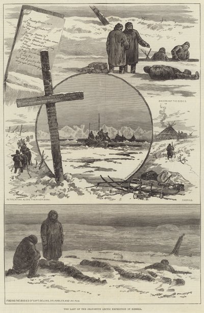 De Laatste van de Jeannette Arctische Expeditie in Siberië door English School