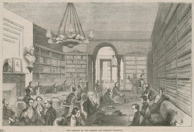 De Bibliotheek van het British and Foreign Institute door English School