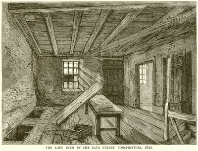De Zolder gebruikt door de Cato Street Samenzweerders, 1820 door English School