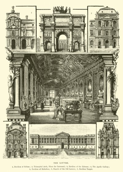 Het Louvre door English School