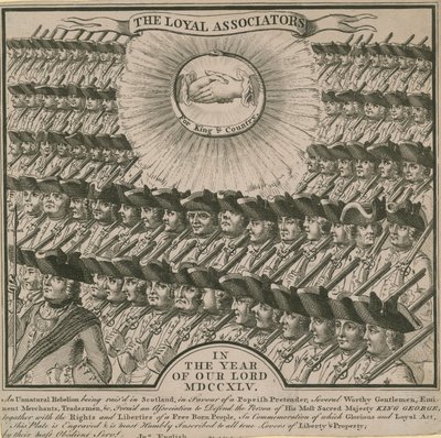 De Loyale Associators in het jaar 1745 door English School