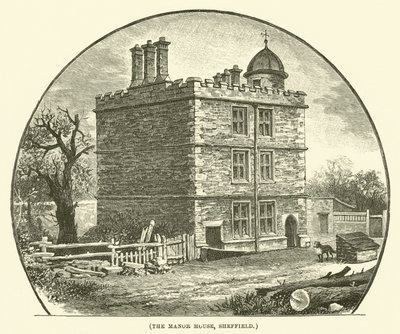 The Manor House, Sheffield (gravure) door English School
