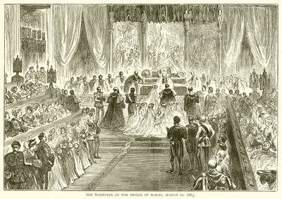 Het Huwelijk van de Prins van Wales, 10 maart 1863 door English School