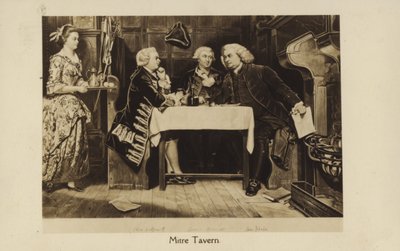 The Mitre Tavern (litho) door English School