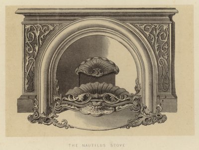 De Nautilus kachel (litho) door English School