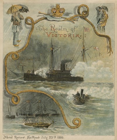 De Marine Review, Spithead, 23 juli 1886 door English School