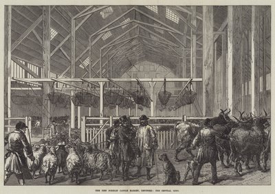 De Nieuwe Buitenlandse Veemarkt, Deptford, de Centrale Schuur door English School